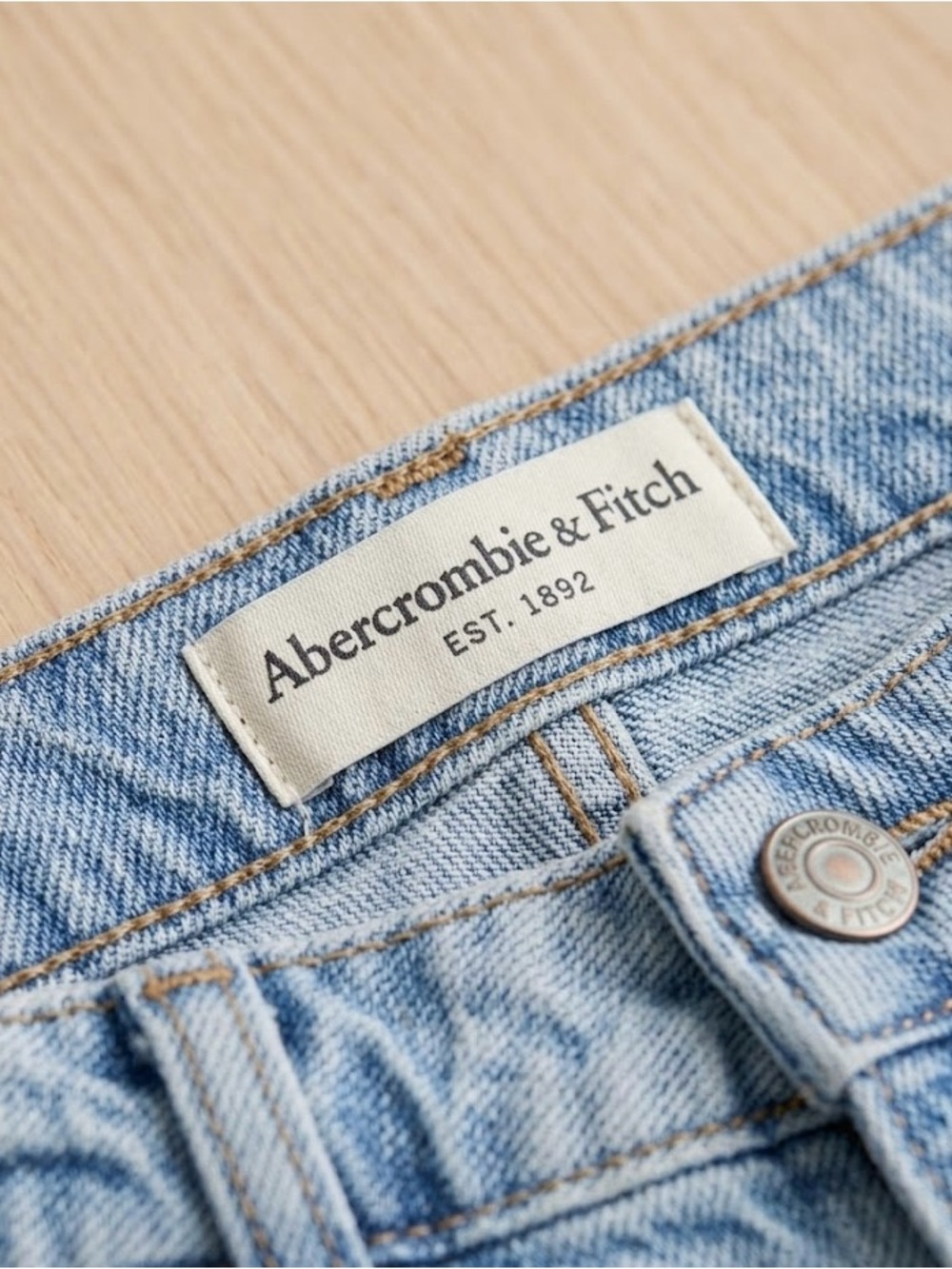 Abercrombie & Fitch Pale Blue High-Rise Women’s Jeans